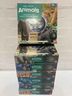 7 X BBC EARTH ANIMALS INTERACTIVE FAMILY BOARD GAME