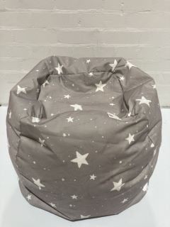 1 X STAR LIGHT GREY BEAN BAG