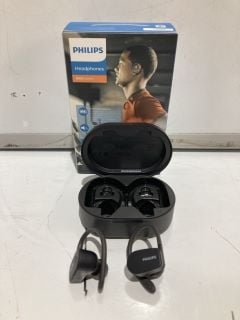 3 X PHILIPS SPORTS WIRELESS IN EAR SERIES 5000 HEADPHONES RRP £105