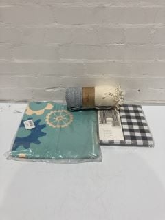 QTY OF ITEMS INCLUDING BONAMAISON TABLE COVER