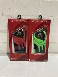 QTY OF GLOVES INCLUDING ZERO FRICTION PERFORMANCE JUNIORS LEFT