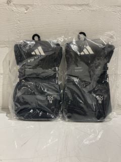 QTY OF ADIDAS BLACK SOCKS XS