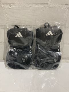 QTY OF ADIDAS BLACK SOCKS XS