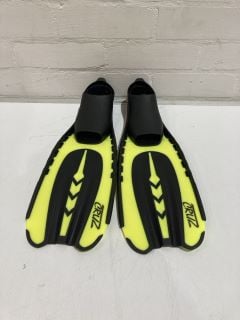 1 X CRUZ SWIMMING FLIPPERS NEON YELLOW