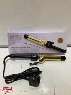 2 X HOT TOOLS PRO SIGNATURE 32MM GOLD CURLING IRON