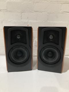 2 X BOOKSHELF SPEAKER WITH PASSIVE SPEAKER