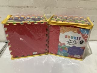 3 X EDUKIT FOAM PLAYMAT 9PC