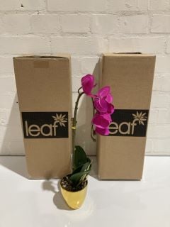 4 X LEAF ARTIFICIAL POTTED PLANT