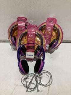 QTY OF PHILIPS KIDS HEADPHONES