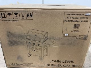 JOHN LEWIS 3 BURNER GAS BBQ 85330104 RRP £319