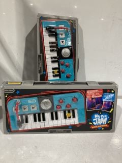 2X LITTLE TIKES MY REAL JAM KEYBOARD 2PCS