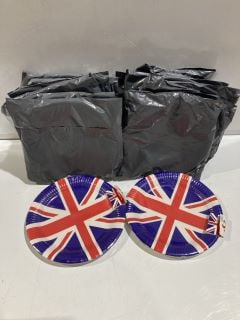 QTY OF UNION JACK PAPER PLATES 20PCS