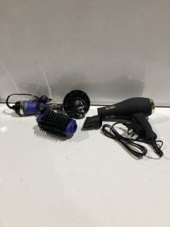 QTY OF ASSORTED BEAUTY ITEMS TO INCLUDE HOT TOOLS SALON IONIC AC MOTOR HAIR DRYER