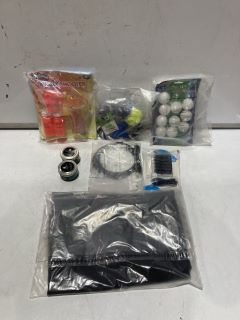 QTY OF ASSORTED ITEMS TO INCLUDE BUBBLE BONANZA BUBBLE SHOOTER