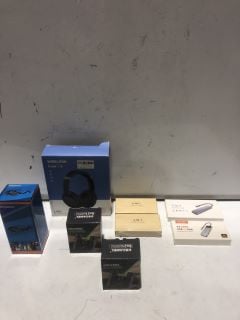 QTY OF ASSORTED ITEMS TO INCLUDE WIRELESS BLACK STEREO HEADSET