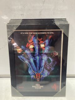 A QTY OF STRANGER THINGS "ITS TIME FOR YOUR SUFFERING" TO END PICTURE FRAME