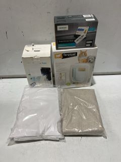 A QTY OF ASSORTED ITEMS TO INCLUDE SWEET NIGHT SLEEP TIGHT RISE BRIGHT MATTRESS PROTECTOR SHEET AND PILLOWCASE