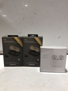 A QTY OF ASSORTED ITEMS TO INCLUDE Y30 TRULY WIRELESS IN EAR HEADPHONES, WIRELESS HEADPHONE ANDROID AND IOS