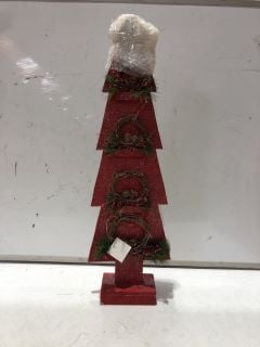 2X DECORATIVE WOODEN CHRISTMAS TREES