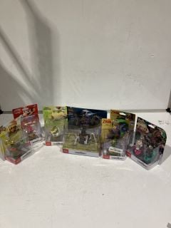 QTY OF ASSORTED TOYS TO INCLUDE SUPER SMASH BROS MIN MIN, THE LEGEND OF ZELDA SKYWARD SWORD