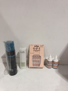 QTY OF ASSORTED ITEMS TO INCLUDE OPI PINK PRESS ON NAILS