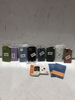 QTY OF ASSORTED ITEMS TO INCLUDE 13 PRO MAX PHONE CASES