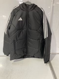 QTY OF ASSORTED CLOTHING ITEMS TO INCLUDE ADIDAS BLACK WINTER JACKET UK L