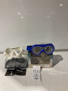 FIREFLY SM5 BLUE DIVING MASK, TO ALSO INCLUDE SEAC ZENITH-MD WHITE DIVING MASK