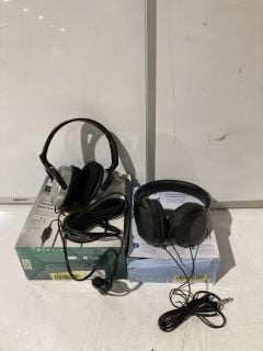 QTY OF ASSORTED HEADPHONES TO INCLUDE PHILIPS TV LISTENING SHP2500, TO ALSO INCLUDE PHILIPS 2000 SERIES HEADPHONES