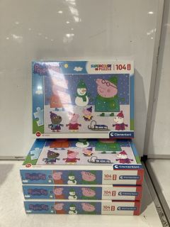 BOX OF ASSORTED ITEMS TO INC PEPPA PIG SUPER COLOR PUZZLE