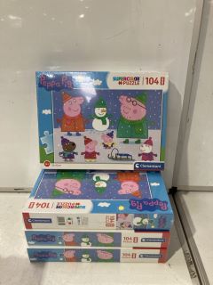 BOX OF ASSORTED ITEMS TO INC PEPPA PIG SUPER COLOR PUZZLE