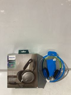 QTY OF ASSORTED HEADPHONES TO INCLUDE PHILIPS TV LISTENING SHP2500, TO ALSO INCLUDE PHILIPS KIDS HEADPHONES