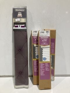 QTY OF ITEMS TO INC CORDLESS 1'' VINYL BLIND WINDOWARE