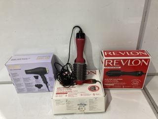 QTY OF HEALTH & BEAUTY PRODUCTS TO INCLUDE REVLON SPECIAL EDITION VOLUMISER, HOT TOOLS PRO SIGNATURE SALON IONIC AC 2000W MOTOR HAIR DRYER