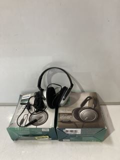 QTY OF ASSORTED HEADPHONES TO INCLUDE PHILIPS TV LISTENING SHP2500