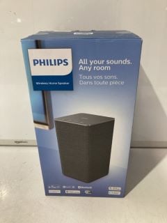 PHILIPS TAW6205/10 WIRELESS MULTIROOM SPEAKER, SILVER RRP £200