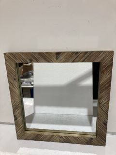 3 STONEBRIAR WOOD CHEVRON MIRRORS