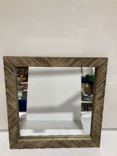 3 STONEBRIAR WOOD CHEVRON MIRRORS