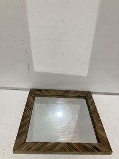 3 STONEBRIAR WOOD CHEVRON MIRRORS