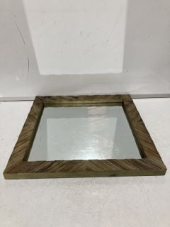 3 STONEBRIAR WOOD CHEVRON MIRRORS