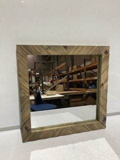 3 STONEBRIAR WOOD CHEVRON MIRRORS