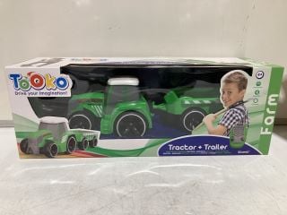 2 MOOKIE TOOKO TRACTOR WITH TRAILER IN BOX