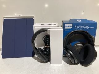 QTY OF ASSORTED ITEMS TO INCLUDE PHILIPS 9000 SERIES HEADPHONES