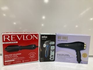 QTY OF ASSORTED ITEMS TO INCLUDE BRAUN SERIES 6 ELECTRIC SHAVER