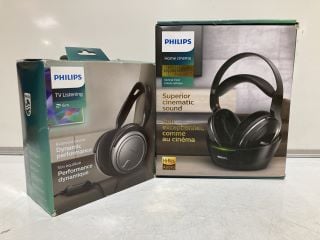 PHILIPS DIGITAL WIRELESS HOME CINEMA HEADPHONE TO INCLUDE PHILIPS TV LISTENING HEADPHONES