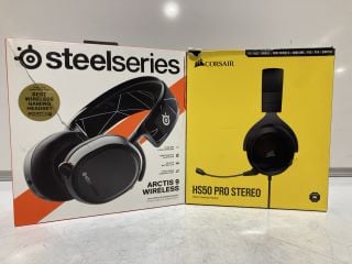 QTY OF ASSORTED ITEMS TO INCLUDE STEELSERIES ARCTIS 9 WIRELESS HEADSET