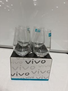 QTY OF VIVO BASIC DRINKING GLASS - CRYSTAL GLASS