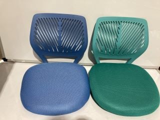 CARNATION BLUE AQUA MESH OFFICE CHAIR (8608)