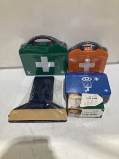 QTY OF ASSORTED ITEMS TO INCLUDE BURNS FIRST AID KIT