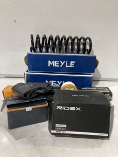 BOX OF ASSORTED ITEMS TO INCLUDE MEYLE COIL SPRING